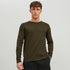 Maglioncino girocollo verde oliva da uomo Jack & Jones, Abbigliamento Uomo, SKU c821000396, Immagine 0